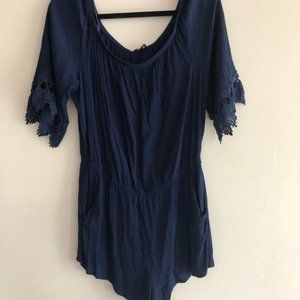 Navy Blue Romper